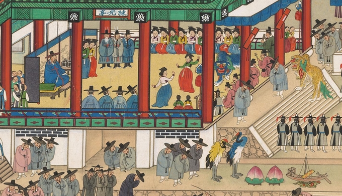 사진=국립중앙박물관/연광정연회도 부분