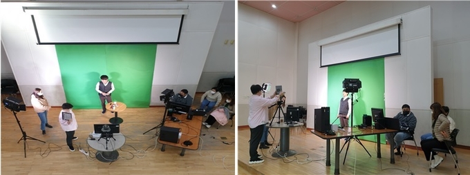 사진=한국청소년활동진흥원/찾아가는 멀티스튜디오 촬영 현장