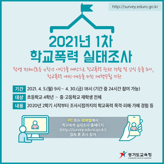 사진=경기교육청/'학교폭력 실태조사' 웹포스터