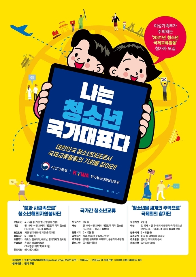 사진=여가부/청소년해외자원봉사단 안내 포스터
