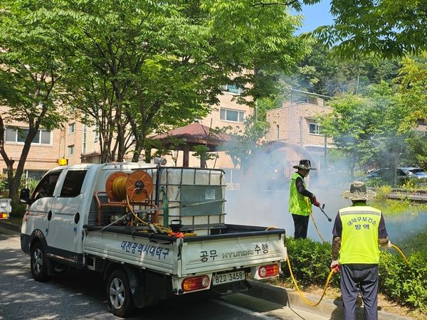대전 대덕구, 장마철 폭우·폭염 대비 취약지 집중 방역 실시