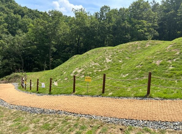 적 대구 구암동 고분군 56, 58호분 봉분 복원