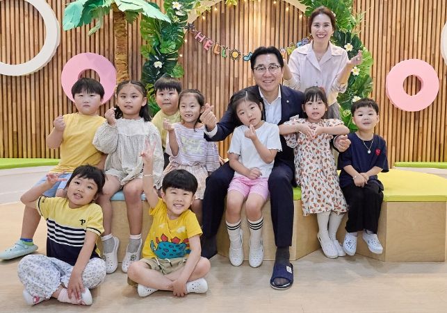 취임 2주년 맞아 배방 꿈비채 보육⁃돌봄 친화공간 방문