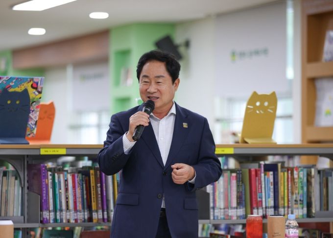 주광덕 남양주시장, 창현초 방문