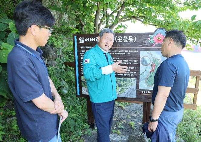 김완근 제주시장, 여름철 자연재난 대비 현장 점검