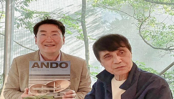 원강수 원주시장, 세계적인 건축가 '안도 다다오'와 협력방안 논의