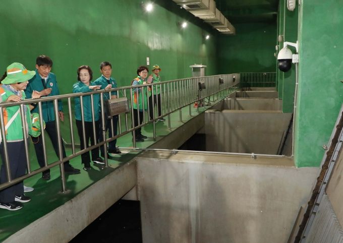 현장점검_한강대교_빗물펌프장