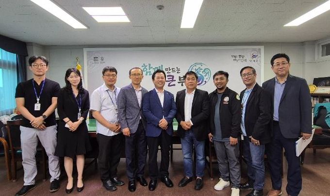 필리핀 산호세시 부여군 방문