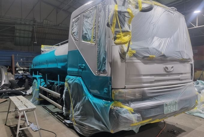 안산시, 분뇨 수집·운반 차량 도색 작업 통해 이미지 개선