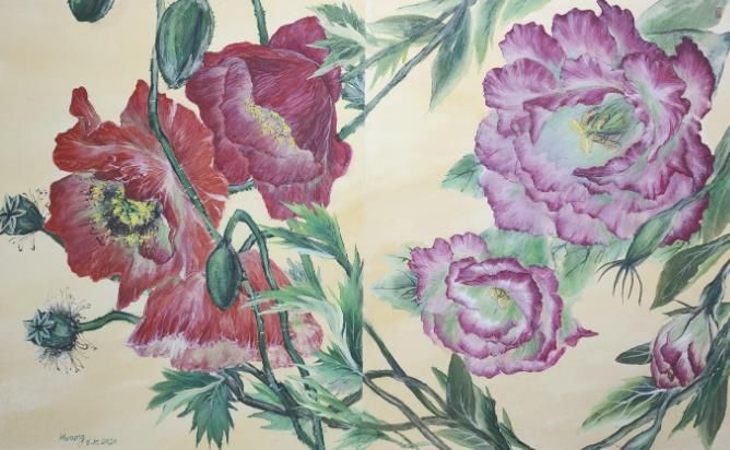 능곡아트갤러리 작품전시_황은미 작가_꽃들의 향연