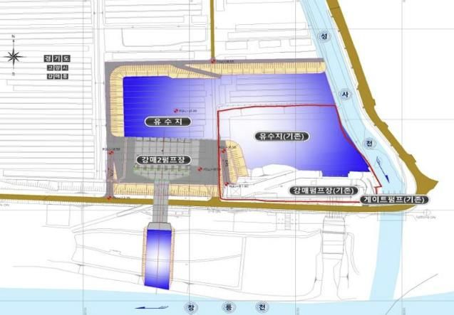 강매 제2배수펌프장 증설 위치도