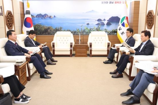 박종우 거제시장, 박완수 경남도지사 면담