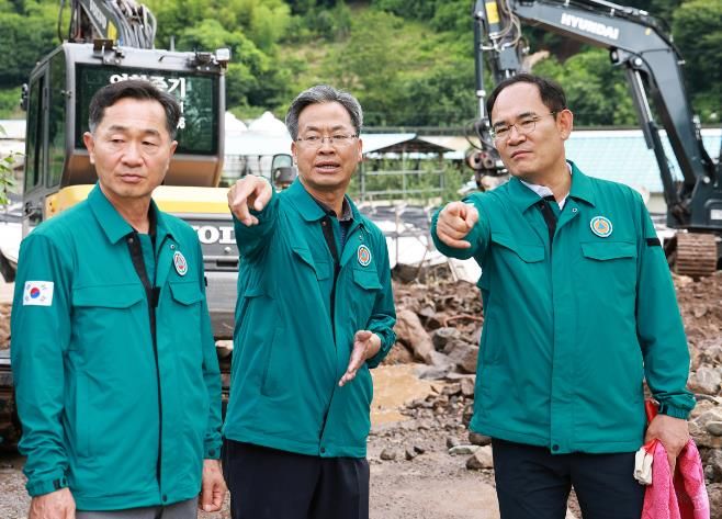 영양군, 집중호우 현장 방문한 임종득 국회의원 “피해복구 총력”