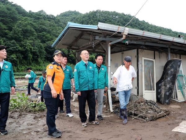 이한경 행안부 차관, 안동 호우 피해지역 방문