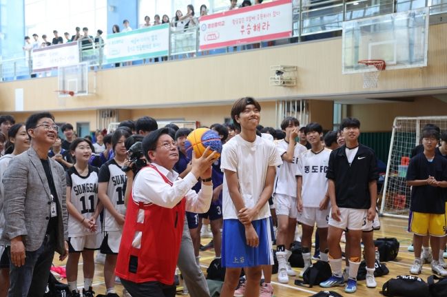 박강수 마포구청장, 제1회 마포구 중학교 스포츠 축제 ‘MSL’참석