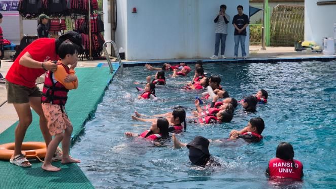 서산교육지원청, 바다에서 하는 생존수영교육 현장안전 점검 실시