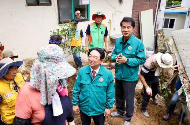 보은군, 옥천군·영동군 수해복구 현장 찾아 '구슬땀’