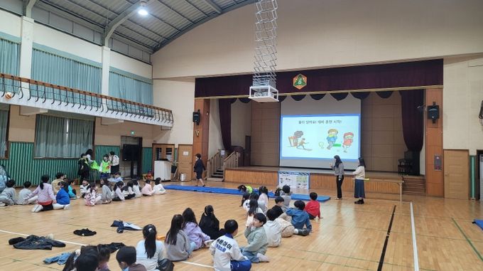 경북교육청, 구미초등학교서 ‘ 찾아가는 어린이 안전 체험교육’ 실시