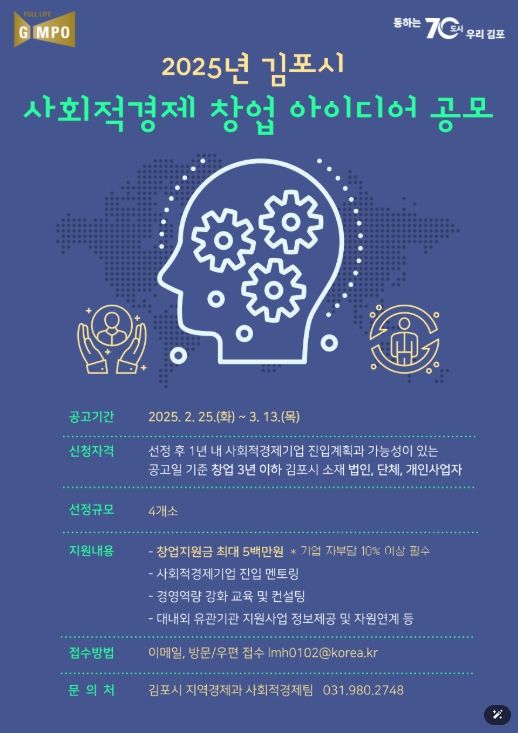 2025년 사회적기업 창업 아이디어 공모