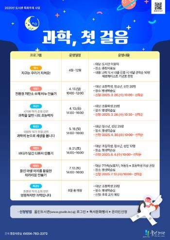 울진도서관,『과학, 첫 걸음』특화주제 사업 운영