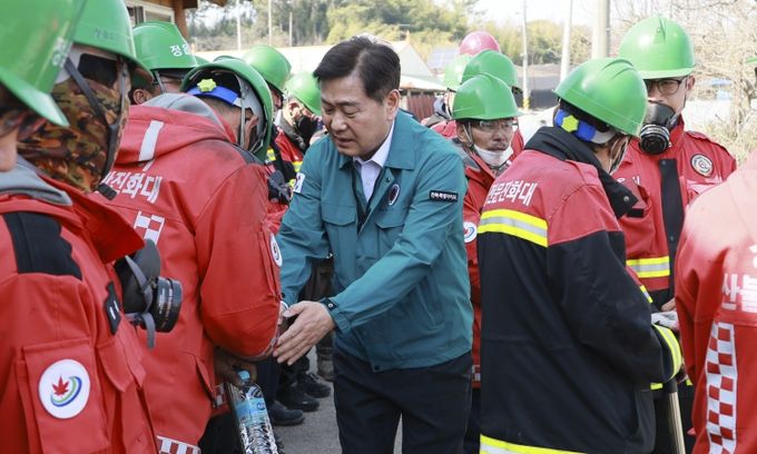 전북자치도, 정읍 산불 피해 현장 점검