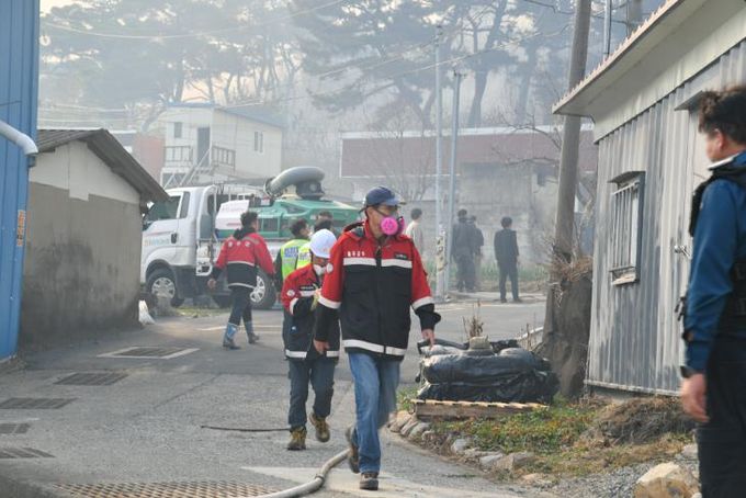 울주군, 언양읍 송대리 화장산 산불 진화 완료