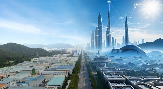 AI가 그린 창원국가산단 현재·미래