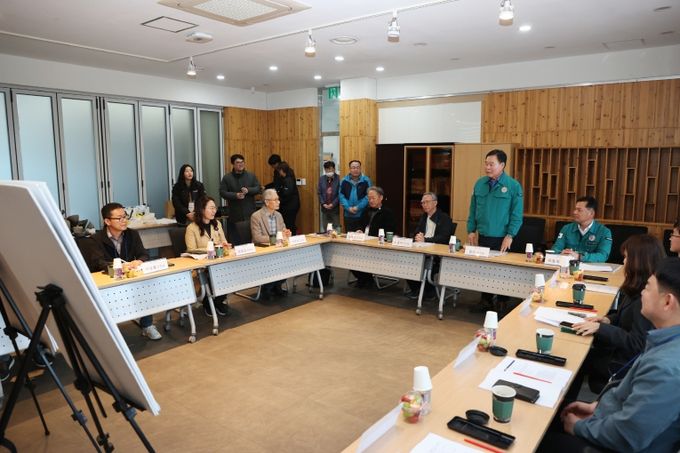 무안 봉대산성 발굴조사 현장보고회 모습