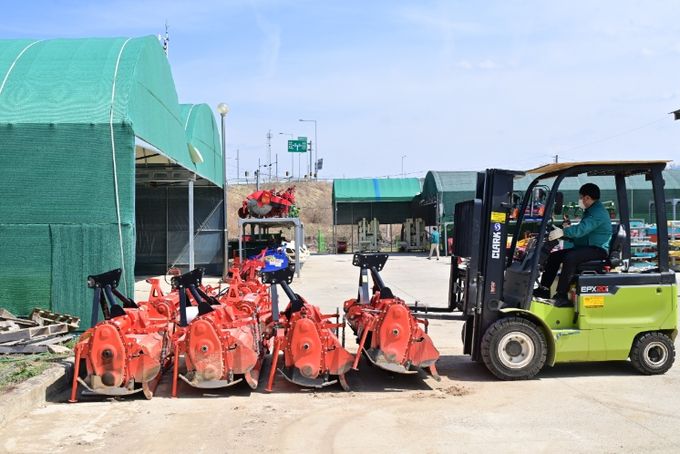 재난발생 지자체 중 최초로 농기계 긴급 지원