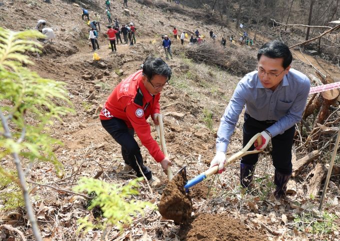 제80회 식목일 맞아 나무심기 행사