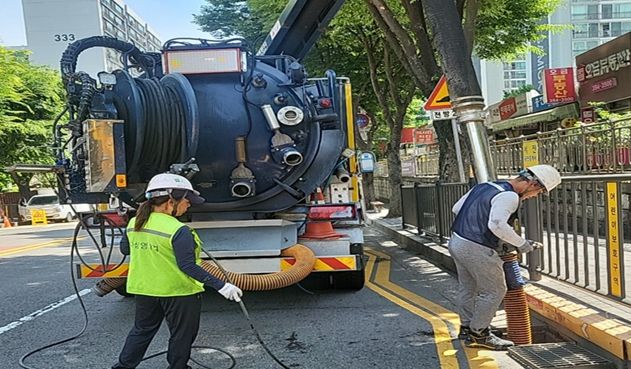 군포시 여름철 집중호우 대비 하수도시설물 준설 추진