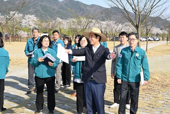 구인모 거창군수, 올해 주요 사업장 현장 방문