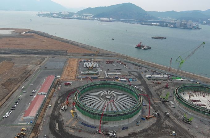 동북아엘엔지허브터미널 공사 현장 사진