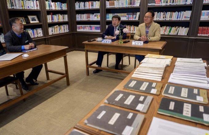 증평군 산림녹화 기록물 기증 협약식