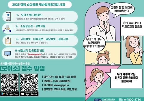 경산시, '소상공인 새바람 체인지업 사업' 시행
