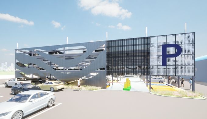 금산금빛시장 대규모 주차장 조감도