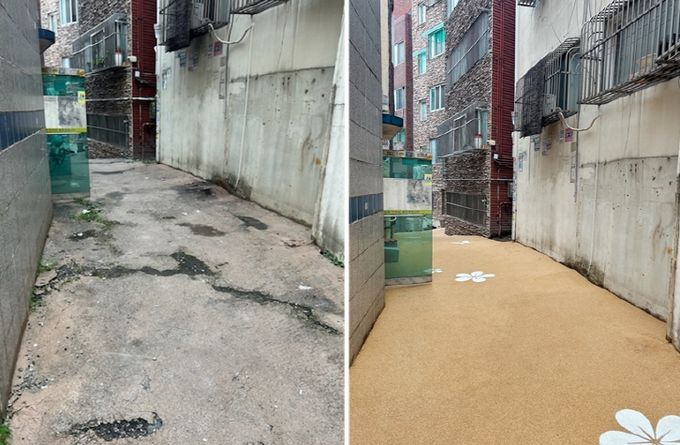 원도심 골목길 정비로 보행‧생활환경