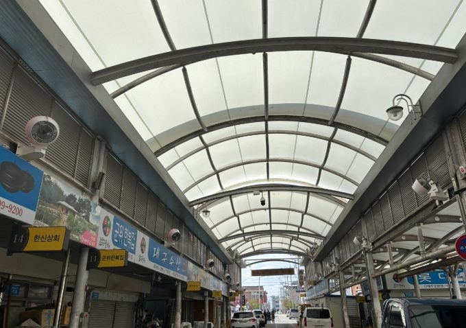 군위전통시장, 쿨링포그 시스템 설치 완료