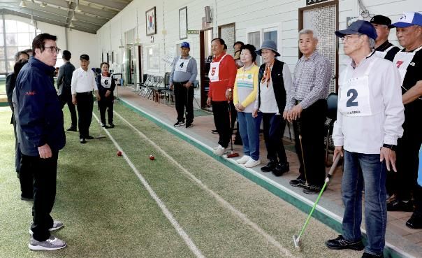 선수단 격려 사진