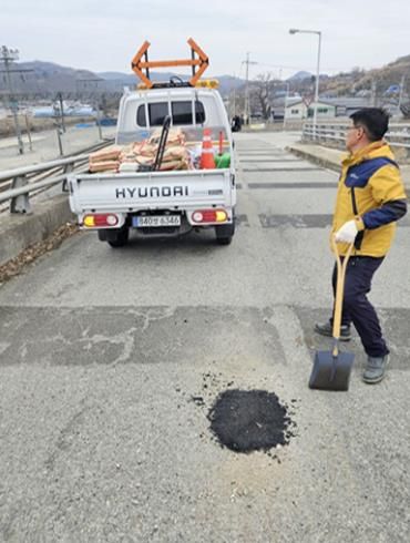 임실군, 안전한 도로 환경 조성 도로 정비 실시