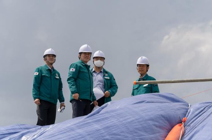 김제역 풍수해생활권 정비사업 현장 점검 ... “안전 관리 철저”