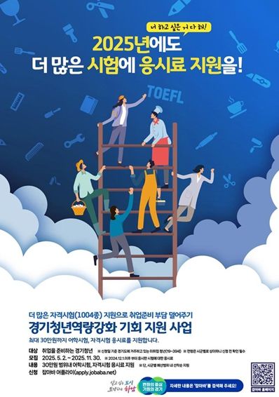 하남시, 미취업 청년 대상 어학·자격시험 응시료 최대 30만원 지원