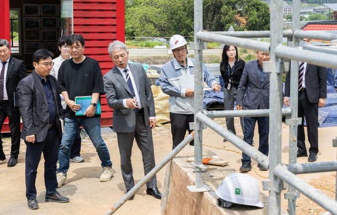 다남동 경로당 신축 현장 점검
