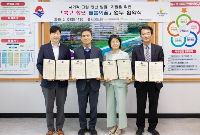 부산 북구, 사회적 고립청년 발굴·지원을 위한 ‘북구 청년 돌봄이음’ 업무협약 체결