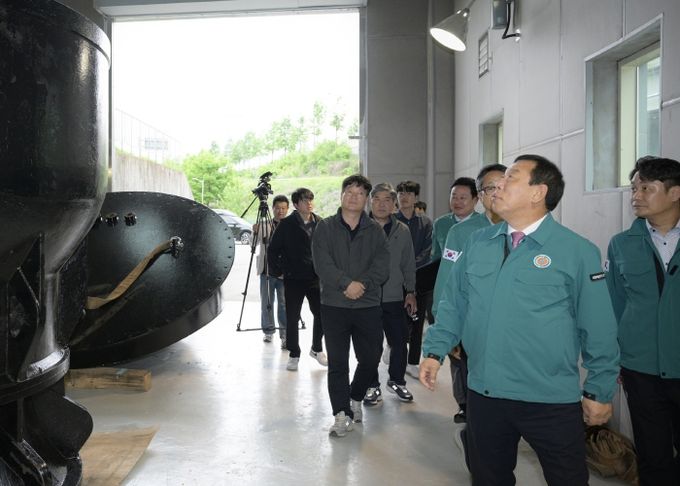 최민호 시장, 여름철 풍수해 대비 일선 현장 점검