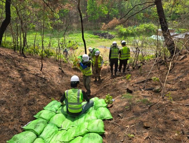 의성군, 산불피해지 산사태 사전대비 및 응급복구 ‘총력’