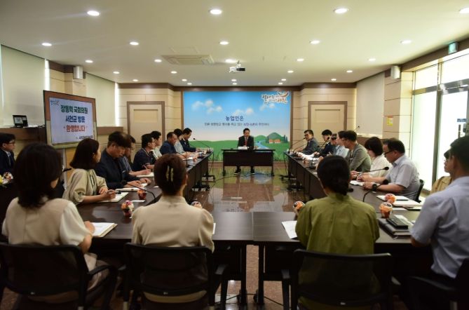 서천군, 장동혁 국회의원 초청 농정 간담회
