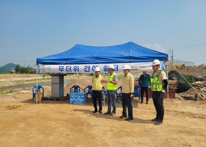 김영민 군산시 부시장 대규모 건설 현장 폭염 대비 현장점검