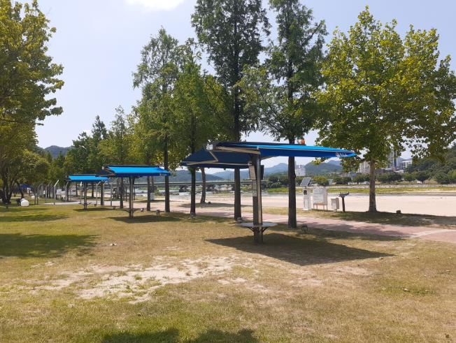 합천군 정양레포츠공원 스마트그늘막 설치