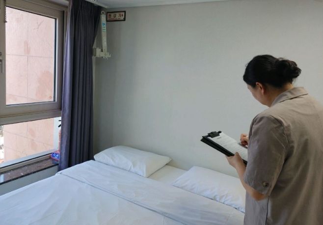 백록기 축구대회 대비 숙박시설 위생 점검